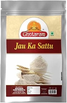 Ghotaram Weight loss Flour Drink Jau Barley Sattu Powder||Healthy Nutritious Barli Jau Jao Joo Sattu Atta/Flour|Roasted Jau Dhani flour/Sattu Atta Energy-boosting Joo Jav Jao ka ghol Sattu-240g
