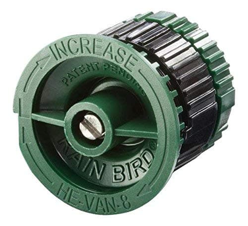 HEVAN08 High Efficiency Spray Nozzle, 0° - 360° Adjustable Pattern, 5' - 8' Spray Distance - 10-Pack