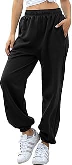 Women's High Waisted Sweatpants Workout Active Joggers Pants Baggy Lounge Bottoms
