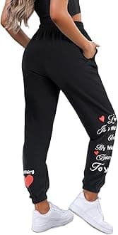 Sweatpants Women - Joggers for Women High Waist Baggy Sweat Pants for Womens Joggers with Pockets