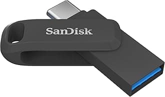 SanDisk Ultra Dual Drive Go USB Type-C Flash Drive 512GB (Memory stick with Reversible Type-C and Type-A connectors for Android Smartphone, Tablets and Mac, up to 400 MB/s) Black