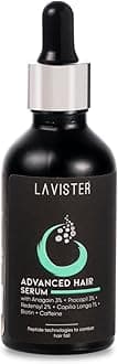 Lavister Advanced Hair Growth Serum| 3% Anagain + 3% Procapil + 2% Redensyl + 1% Capilia Longa, Biotin & Caffeine | For Men & Women | Strenghtens Weak Hair 50ml