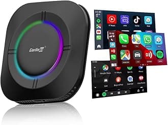 Android 13 Tbox S2, LED Version, 4+64GB with Qualcomm 8-core, 3-in-1 Wireless Adapter with CarPlay/Android Auto/Play Store/Streaming Video/Built-in GPS
