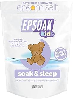 Kids Epsom Salt 2 lb. USP Magnesium Sulfate with Lavender Scent Resealable Epsom Salt Bag, Made in The USA, Cruelty-Free Certified