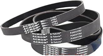 MYruN V-Belt Treadmill Belt Drive Belt 230J/PJ584 240J/PJ610 3/5Ribs Rubber Multi Groove Belt Multi Wedge Treadmill Motor Bike Fitness MYruN (Size : 240J-PJ610, Style : 1PC_7RIBS)