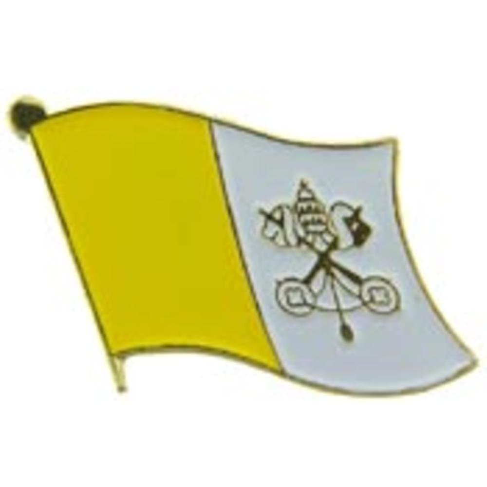 Vatican Flag Pin 1"