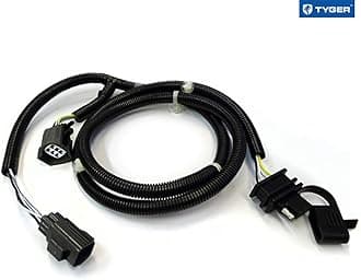 TYGER Towing Combo: 2inch Receiver Hitch & Wiring Harness & Hitch Cover Fits 2007-2018 Wrangler JK 2Dr & 4Dr (Exclude 2018 JL Models)