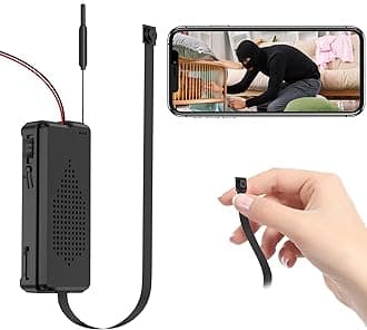 1080P WiFi Secret Scope Camera Espia, Mini Spy Camera Wireless Easy to Hide, or Home Security, with Motion Detection Function, Support SD Card & Battery Power Work with APP