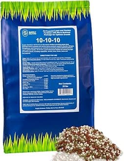 10-10-10 Complete Lawn & Garden Granular Fertilizer with Micronutrients – Balanced NPK Plant Food for Soil Health, Blooms & Roots – Safe for Vegetables, Fruits, Lawns (25 Pounds)