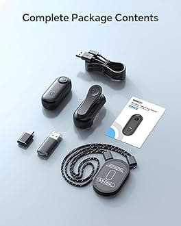 BOBLOV W4 64GB Mini Body Camera, Wearable Camera with 360°Rotatable Clip & Magnetic Clip, 120 Minutes for Recording, Easy to Use for Lecture, Traveling, Pet Walking and Outdoors Activitie