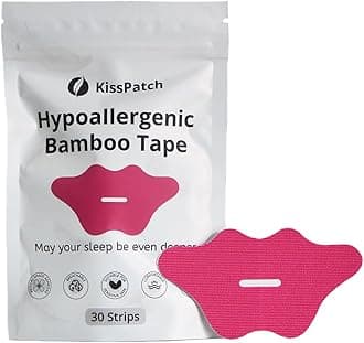 Lip Sleep Patches – 30 Bamboo Strips for Gentle Nighttime Closure – Skin-Friendly, Latex-Free Design for Quiet Rest