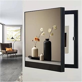 Decorative Painting of Meter Electric Meter Decorative Painting Cover Poster Mural Frame Home Living Room Wall Art(Blue,40x60cm)