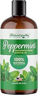 Naturopathy Peppermint Essential Oil, Therapeutic Grade, Premium Quality Perfect for Aromatherapy (16oz, Peppermint)