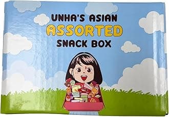 Korean Snack Box Variety Pack - 50 Count Individual Wrapped Gift Care Package Bundle Sampler Assortment Mix Candy Chips Cookies Treats for Kids Children College Students Adult