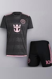 Messi 10 Football Jersey Tshirt 2024 with Printed Shorts for (Men,Kids & Boys)(7-8Years,Multicolor-3)