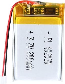402030 3.7V Lipo Battery 180mAh 402030 Rechargeable Lithium Polymer Battery Pack with JST PH2.0mm Connector for Electronic Device