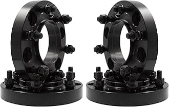 Wheel Accessories Parts 4 Pcs Hub Centric Wheel Spacers Adapters 6x5.5 6x139.7mm 1.00 Inch Thick 93.10mm Hub M12 1.5 12x1.5 Thread Stud Fits Ford Bronco Ranger (No Raptor Bronco Sport Fitment)