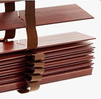 Blackout Venetian Blinds, Real Wood Blinds for Windows, Indoor and Outdoor Horizontal Blinds, 60/70/80/90/100/110cm Wood Venetian Shades,WxH-70x180cm/28 * 71in