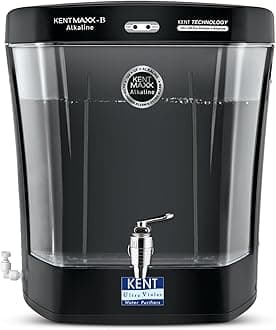 KENT 11149 Maxx Alkaline with Detachable Storage Tank | Double Purification Process | Makes Water Alkaline up to 9.5 pH Level | High Storage and Purification Capacity