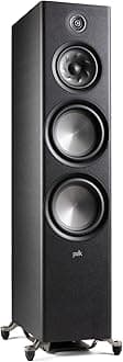 Polk Audio Reserve Series R700 Tower Speaker, 1" Tweeter 6.5" Woofers & Dual 8" Long-Throw Drivers, Hi-Res Certified, Dolby Atmos & IMAX Enhanced for Dynamic Home Theater Audio, Black