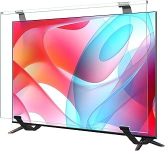 Qoosea 40 Inch TV Screen Protector HD Clear Acrylic Protective Display Panel for Single-point Dual-point Support TV Wall-mounted TV Computer Monitor