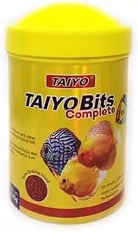 TAIYO All Life Stages Bits Complete Aquarium Fish Food Pellet For All Tropical Fishes | The Natural Color Enhancer | 120 G