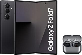 SamsungGalaxy Z Fold7 with Buds3 Pro,Thin and Light Foldable Design,Large Screen,200MP Camera,512GB Storage,12GB Memory,4400 mAh Battery,Jetblack,3 Year Extended Warranty (UK Version)