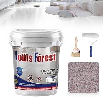 DIY Upgrade High-Gloss Marble Effect Louis Epoxy Floor Coating, Garage Swimming Pool Epoxy Floor Paint, Marble-Like Finish, Suit for Multiple Surfaces
