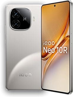 iQOO Neo 10R 5G (Moonknight Titanium, 12GB RAM, 256GB Storage) | Snapdragon 8s Gen 3 Processor | India's Slimmest 6400mAh Battery Smartphone | Segment's Most Stable 90FPS for 5 Hours
