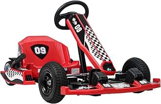 Go Kart for Kids, 36V Electric Go Kart, Pedal Go Kart, Ride on Car, 16 MPH Drift Kart with 350W Motor, Drift/Sport Mode, 4 Adjustable Length