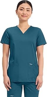 Cherokee Medical Women's Scrub Top V-Neck Modern Classic Fit with 3 Pockets, Ultra Soft and 2-Way Stretch Fabric - WW620