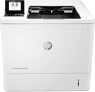 Hp Laserjet Enterprise M607Dn (K0Q15A), Duplex Monochrome Laser Printer - Ethernet and Wi-Fi connectivity, White