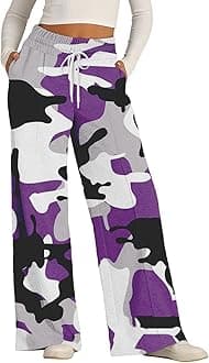 Women’s Wide Leg Sweatpants, Lightweight, High Waisted with Wide Pockets, Comfortable Lounge Pants with Drawstring, 2024