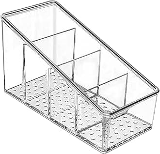 MaxGear Remote Control Holder Clear TV Remote control Storage Organizer Small Plastic Caddy for Home, 1 Pack