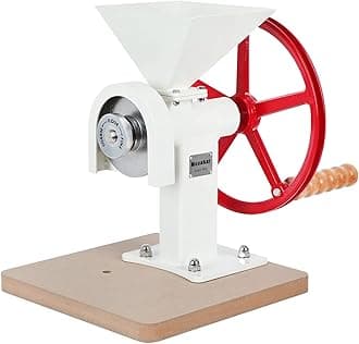 Mosakar Hand Crank Grain Grinder - White