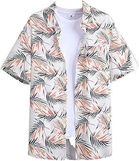 Leriya FashionShirt for Men | Casul Stylish| Men's Printed Regular Fit | Half Sleeve | Formal Shirt for Man | Summer-Button Down