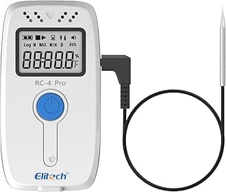 Elitech Digital Temperature Data Logger Medical Refrigerator Thermometer Vaccine Fridge Temperature Monitor, RC-4