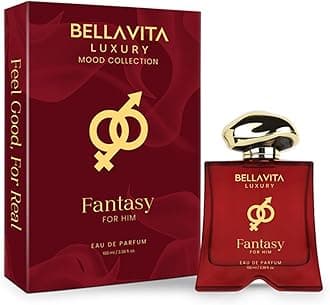 Luxury Mood Collection FANTASY Perfume for Men 100ml | Pheromone Inspired Technology Long Lasting Fragrance | Notes of Orange, Vetiver and Saffron | Floral, Spicy Premium Fragrance