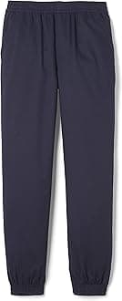 Boys' Pull-on Twill Jogger Pants, Navy, 16