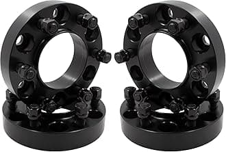 Wheel Accessories Parts 4 Pcs Hub Centric Wheel Spacers Adapters 6x5.5 6x139.7mm 1.25 Inch Thick 93.10mm Hub M12 1.5 12x1.5 Thread Stud Fits Ford Bronco Ranger (No Raptor Bronco Sport Fitment)