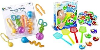 Learning Resources Helping Hands Fine Motor Tool Set Toy, Multi-Color & Sight Word Swat a Sight Word Game, Visual, Tactile and Auditory Learning, 114 Pieces, Ages 5+