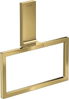 Universal Rectangular Towel Ring in Polished Gold Optic, 42623990