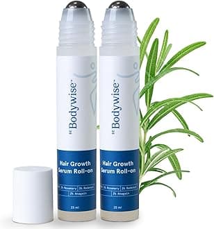 3% Redensyl & Hair Growth Serum (Roll On) with 2% Anagain Thicker & Stronger Hair Prevents Hairfall & Stimulates Hair Follicles For All Hair Types Rosemary 50 ml (Pack of 2)