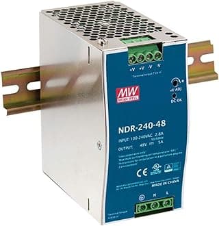 MEAN WELL NDR-240-48 NDR-240 Series 240 W Single Output 48 V PFC DIN Rail Power Supply - 1 item(s)