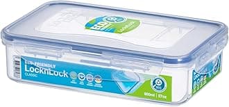 LocknLock Rectangular 800ml (207 x 134 x 53mm), Clear/Blue