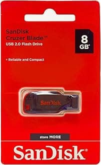SanDisk Cruzer Blade Capless USB Flash Memory SDCZ50-008G-B35