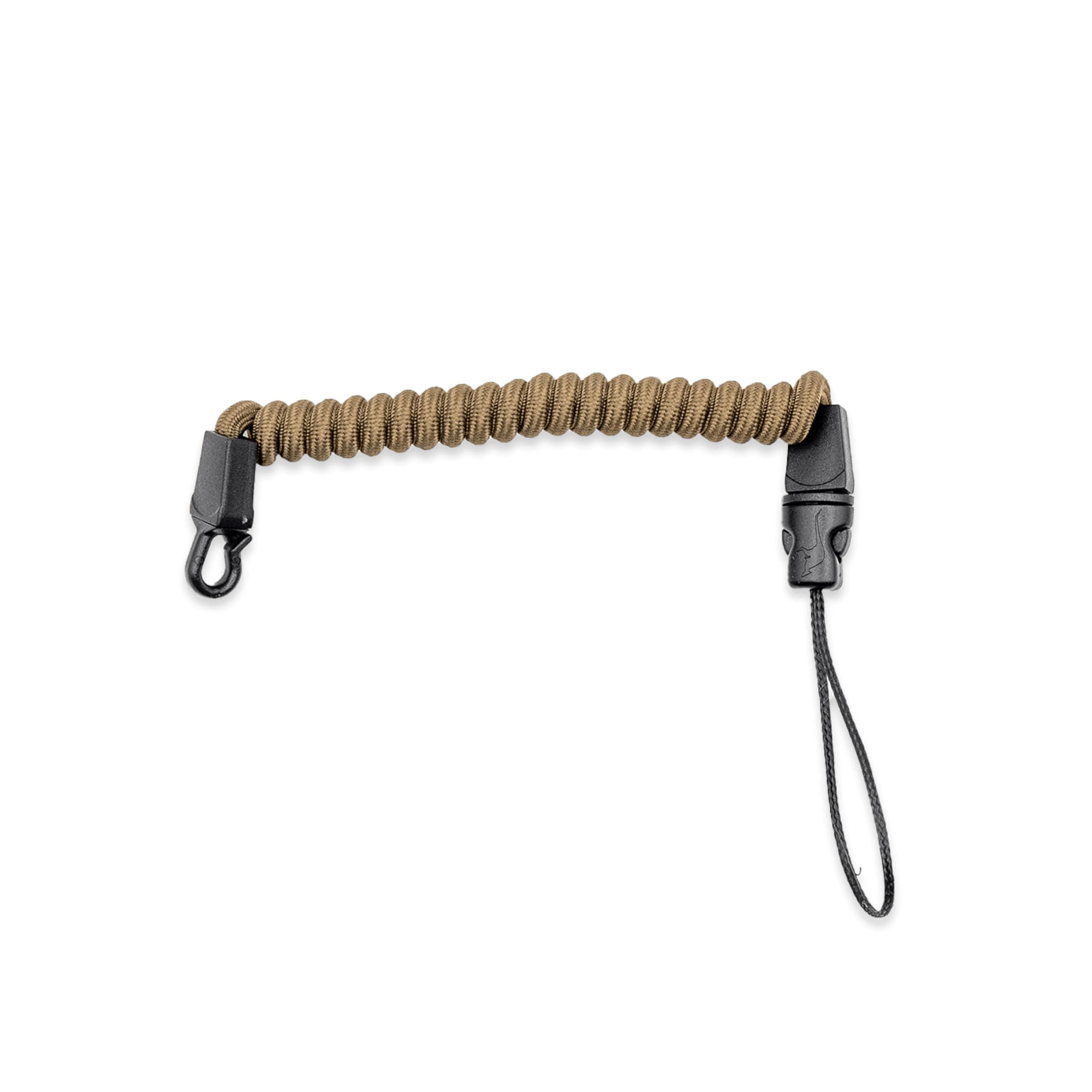 Gear Rangefinder Tether - Elastic Coiled Safety Strap for Range Finders with Quick Attach Hook Perfect for Hunting & Bird Watching