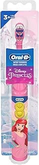 Kid's Battery Toothbrush Featuring Disney's Little Mermaid, Soft Bristles, for Kids 3+