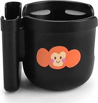 AccmorStroller Cup Holder with Phone Holder, Bike Cup Holder, Universal Cup Holder for Uppababy Nuna Doona Strollers, 2-in-1 Cup Phone Holder for Stroller, Bike, Wheelchair, Walker, Scooter