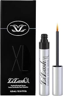 LiLash Purified Eyelash Physician-Formulated Serum XL for Fuller & Longer Looking Eyelashes Natural Eyelash Enhancer Safe for Sensitive Eyes and Contact Lens Wearer 6-Months Supply, 4ml
